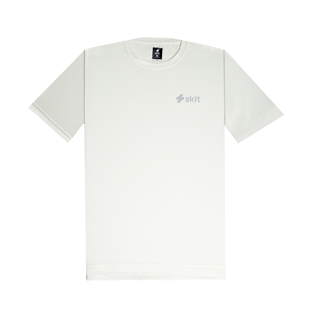 Unisex Short Sleeve Performance White